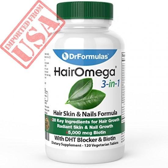 DrFormulas HairOmega Advanced Hair Growth 60 Capsules for Stronger, Fuller Hair