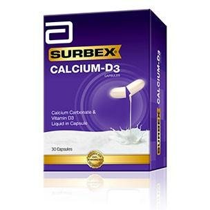 Surbex Calcium D3 – 60 Pills for Strong Bones & Optimal Health