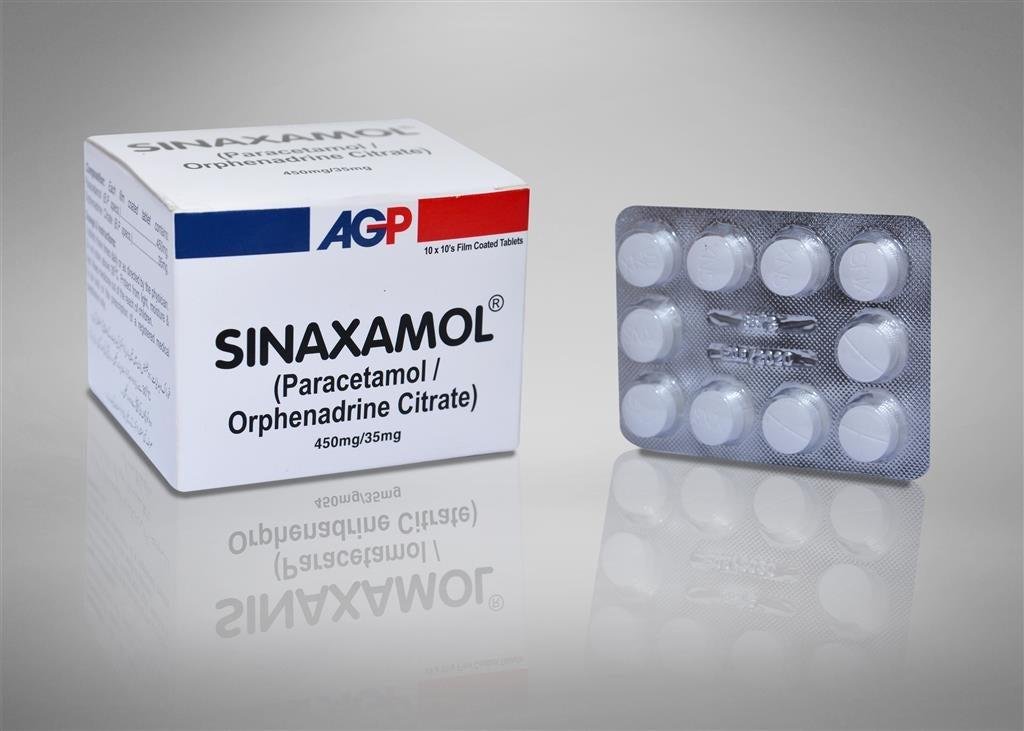 Sinaxamol Muscle Relaxant Tablet 450mg/35mg