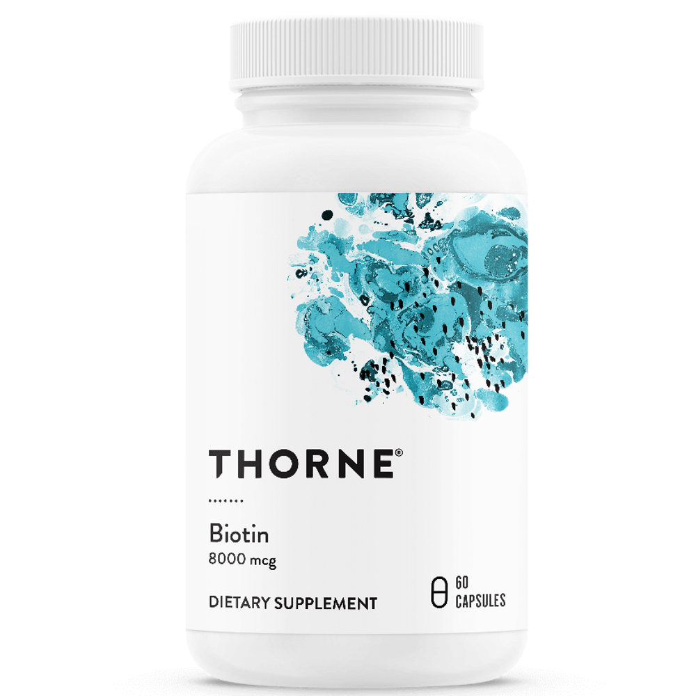 Thorne Biotin 8000 Mcg Supports Nail, Hair and Skin - 60 Capsules