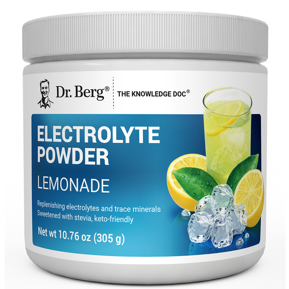 Dr Berg Electrolyte Powder Lemonade Mix – 1000 mg Potassium 305 g