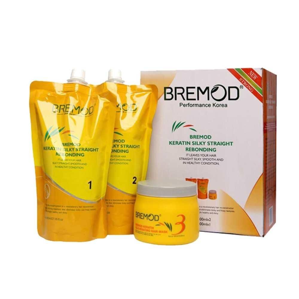 Bremod Keratin Silky Straight Rebonding Kit 800ml