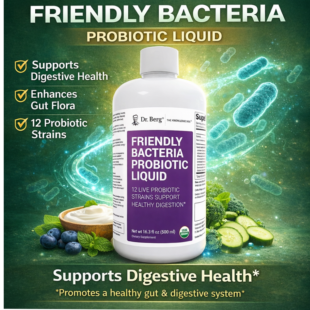 Dr Berg Organic Friendly Bacteria Probiotic Liquid with 12 Probiotic Strains 500ml