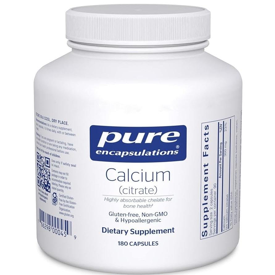 Calcium Citrate Supplements by Pure Encapsulations