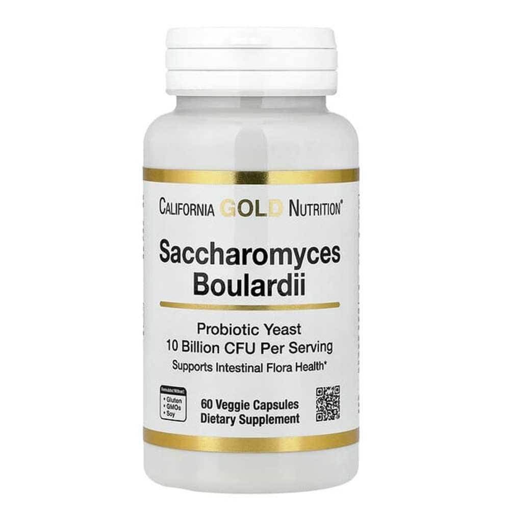 California Gold Nutrition Saccharomyces Boulardii 5 Billion Cfu per Cap 60 Veggie Capsules