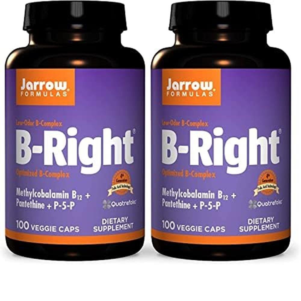 Jarrow Formulas B-Right - Methylcobalamin B12 + Pantethine + P-5-P