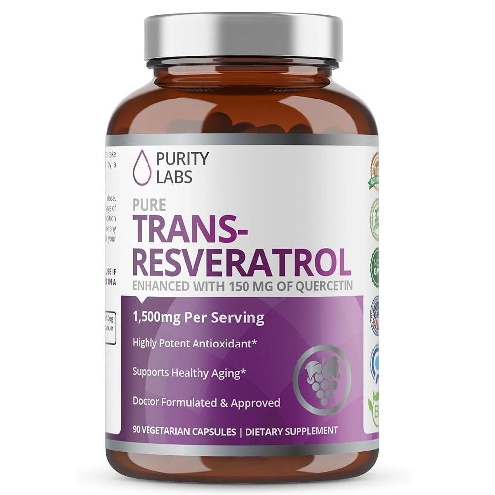 Purity Labs Pure Trans-Resveratrol with Quercetin