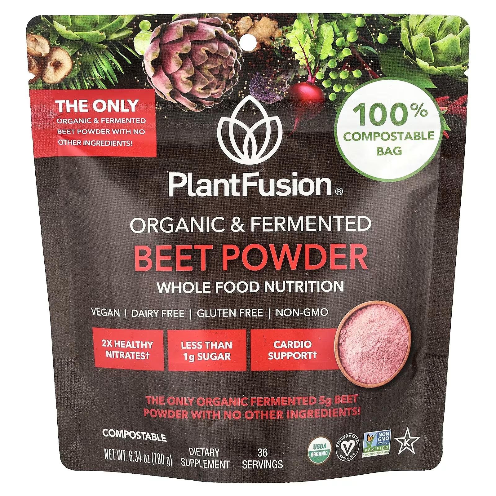 PlantFusion Organic & Fermented Beet Powder 180 g