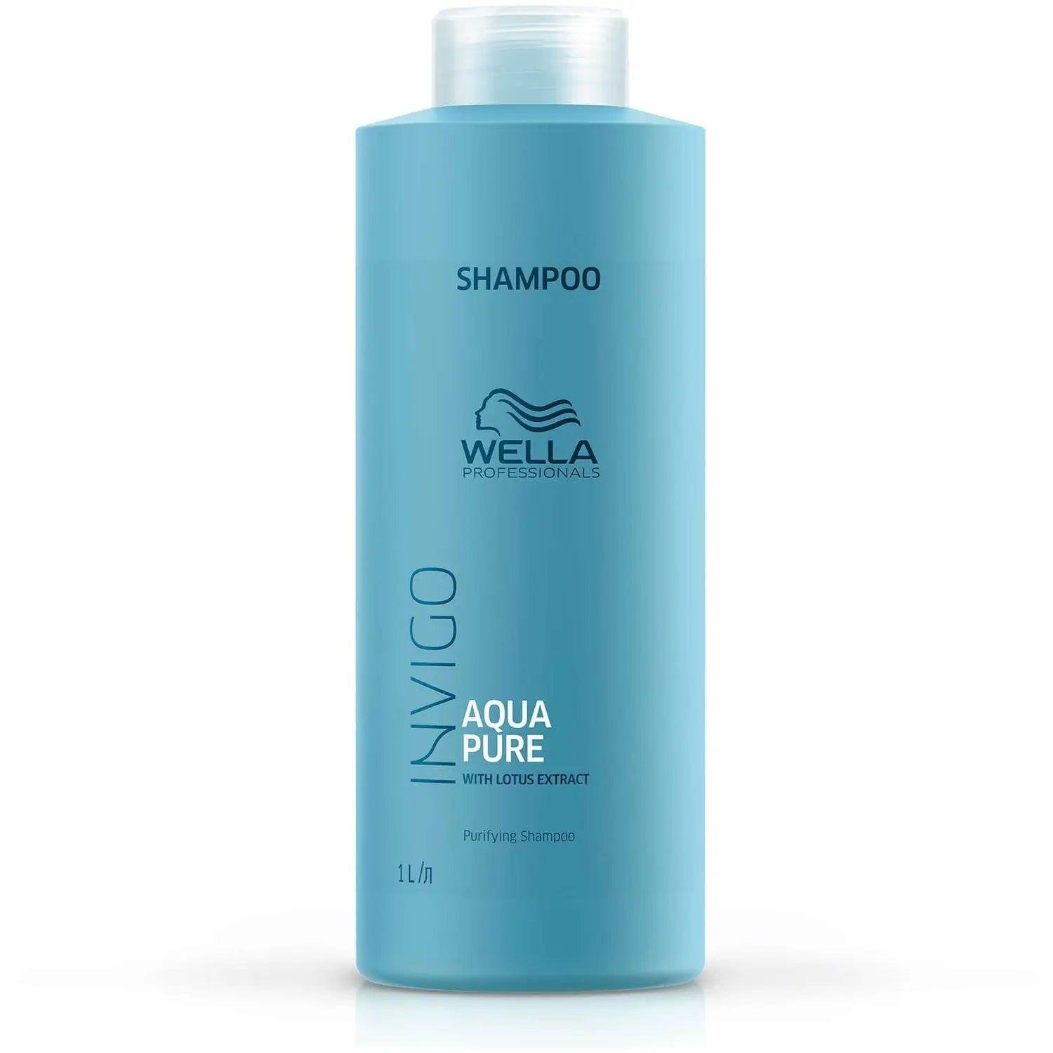 Wella Deep Cleansing Shampoo Aqua Pure 1000ml