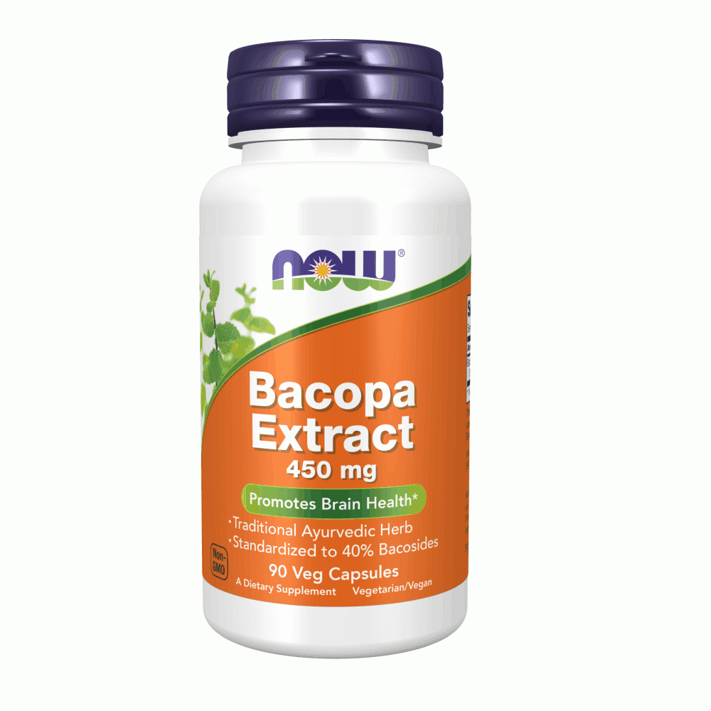 Bacopa Extract 450mg | Brain Health & Cognitive Support | Standardized Bacosides 90 Veg Capsules