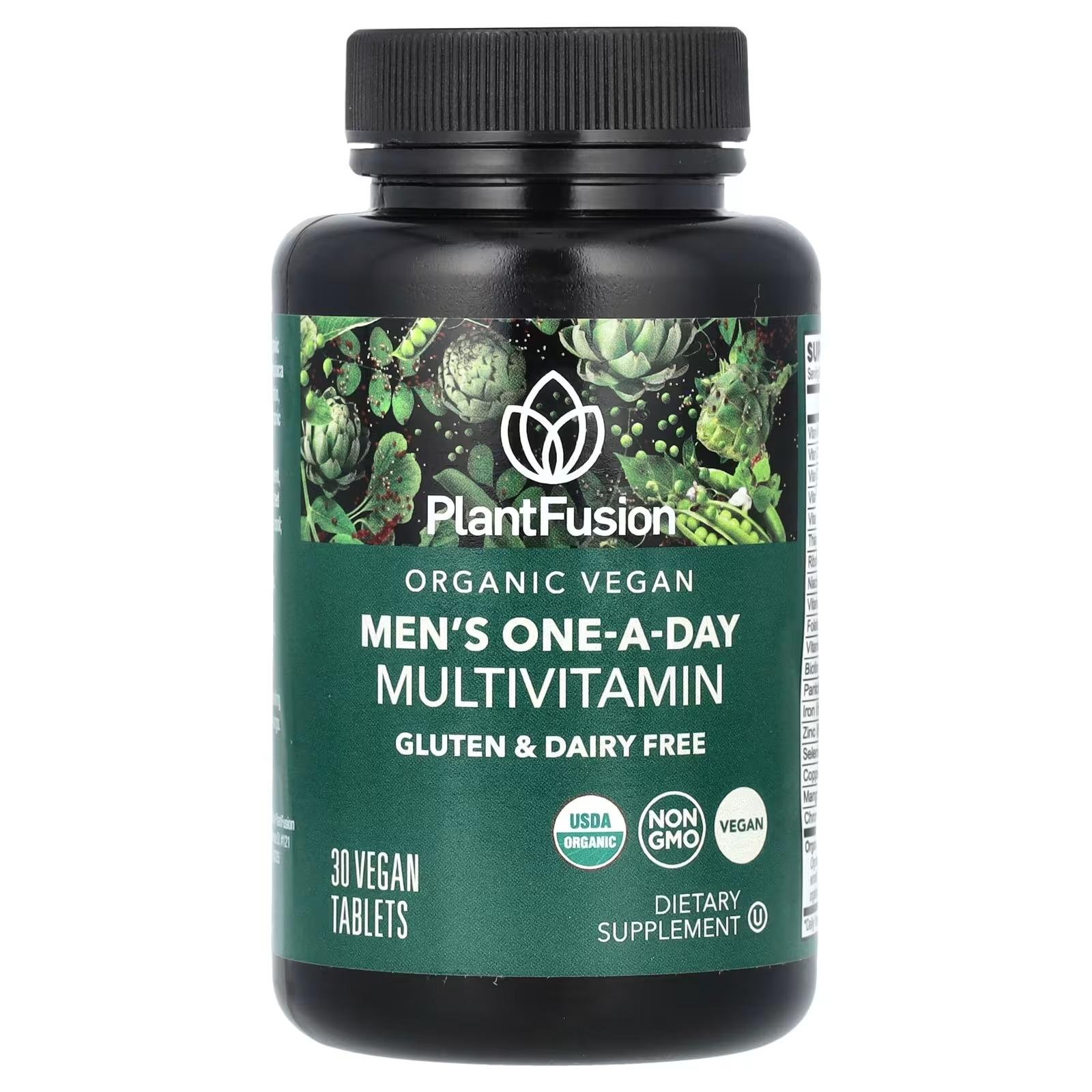 PlantFusion Mens Daily Multivitamin – 30 Vegan Tablets