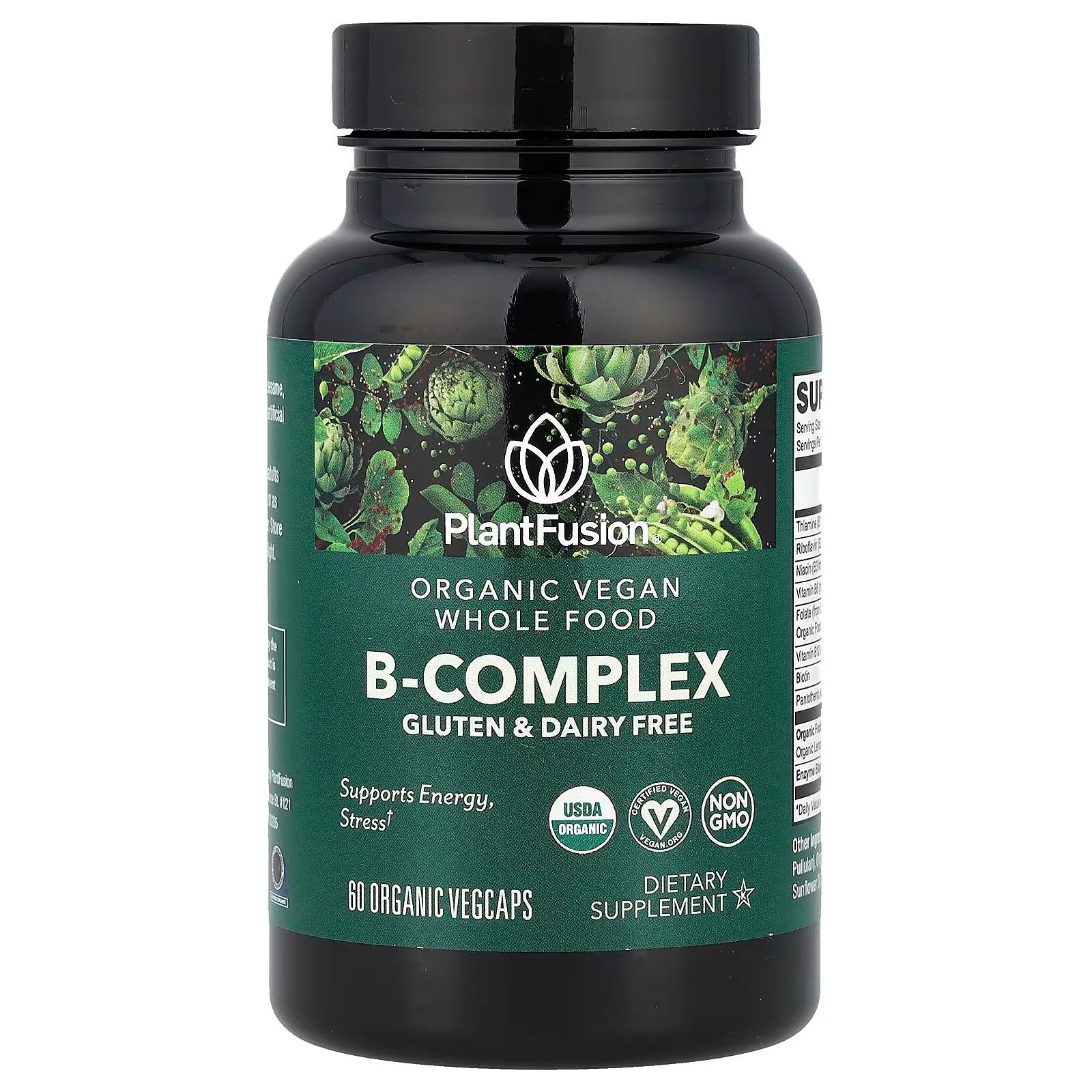 PlantFusion Organic B-Complex – 60 Organic VegCaps