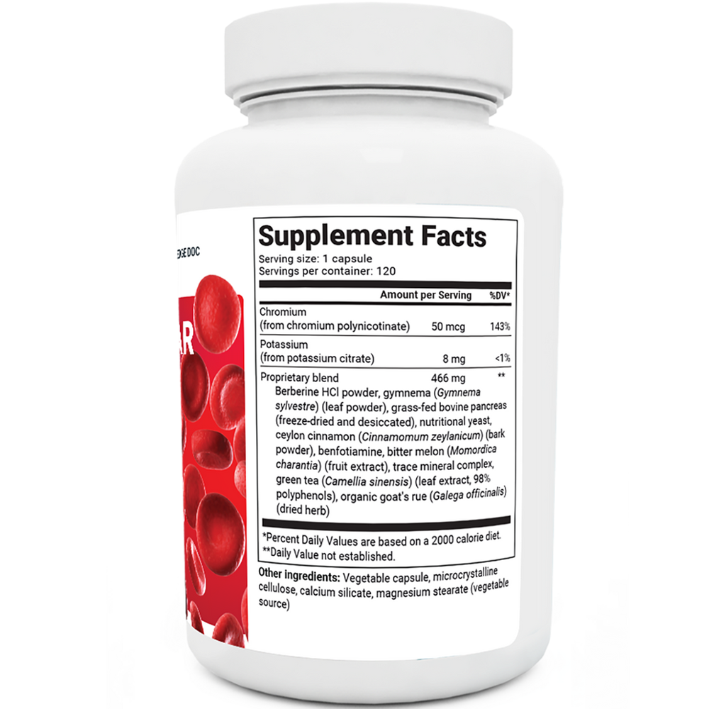 Dr Berg Blood Sugar Support Advanced Formula with Chromium & Potassium 120 Capsules thumbnail 3