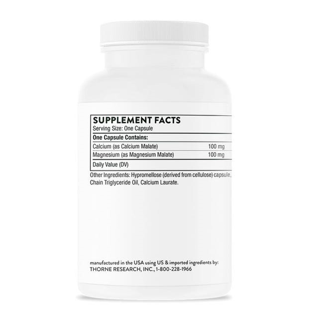 Thorne Calcium-Magnesium Malate - 240 Capsules thumbnail 3