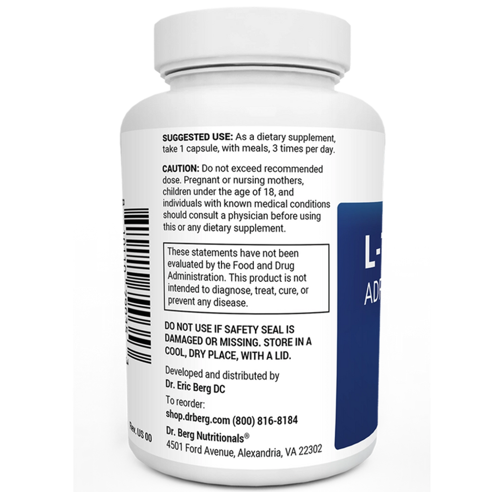 Dr Berg L-Theanine Adrenal Support – 90 Capsules thumbnail 2