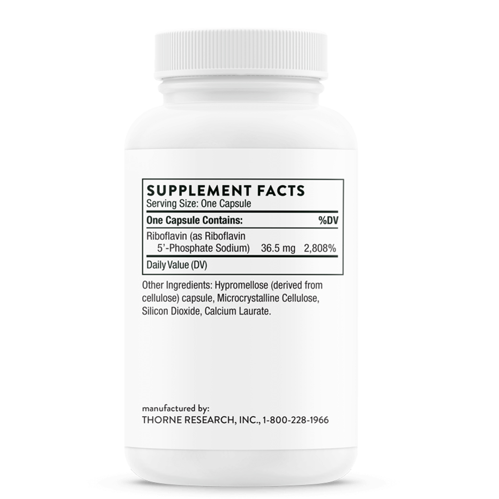 Riboflavin 5'-Phosphate by Thorne - 60 Capsules thumbnail 2