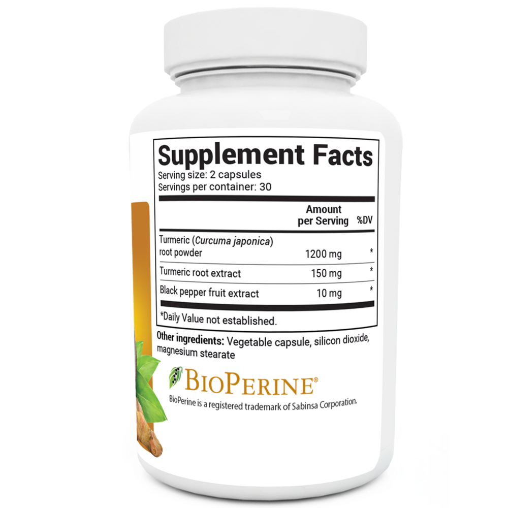 Dr Berg Turmeric Curcumin with BioPerine – 60 Capsules thumbnail 2