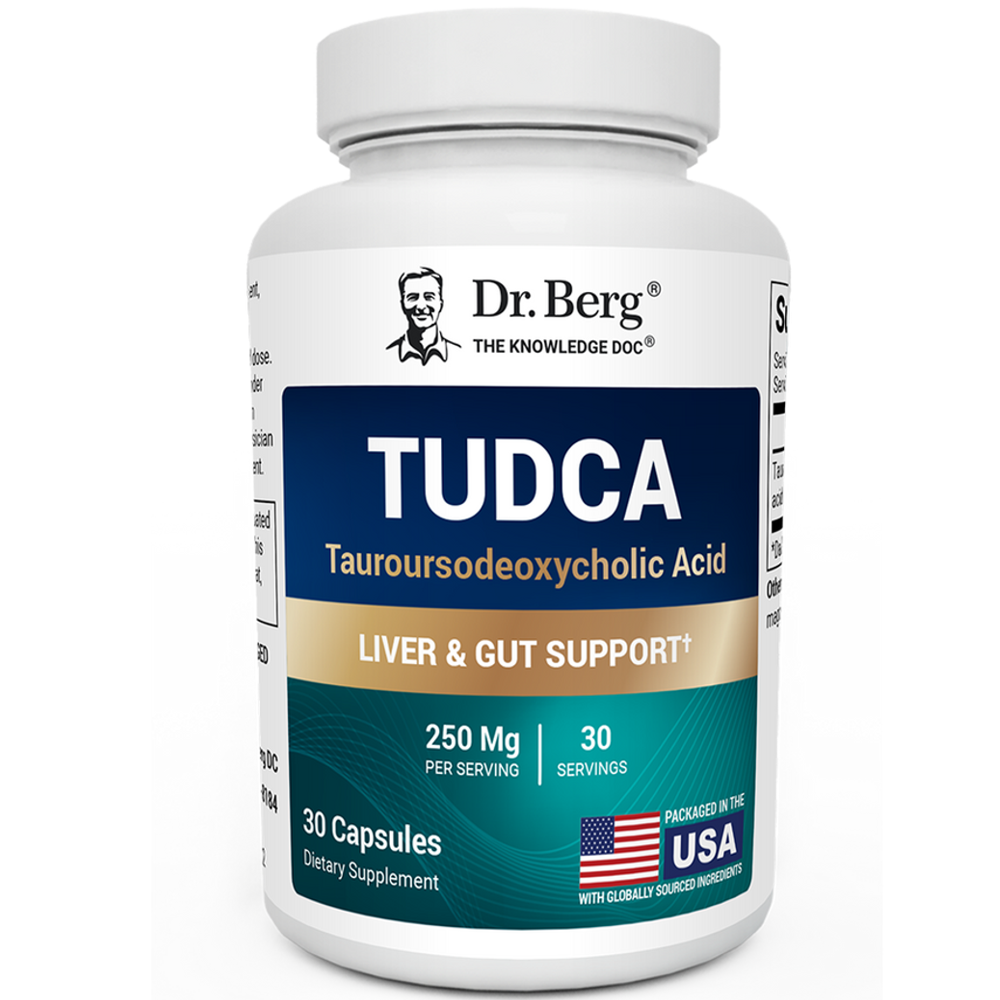Dr Berg Tudca – 250 Mg of Tauroursodeoxycholic Acid | Liver Gut Support – 30 Capsules thumbnail 2