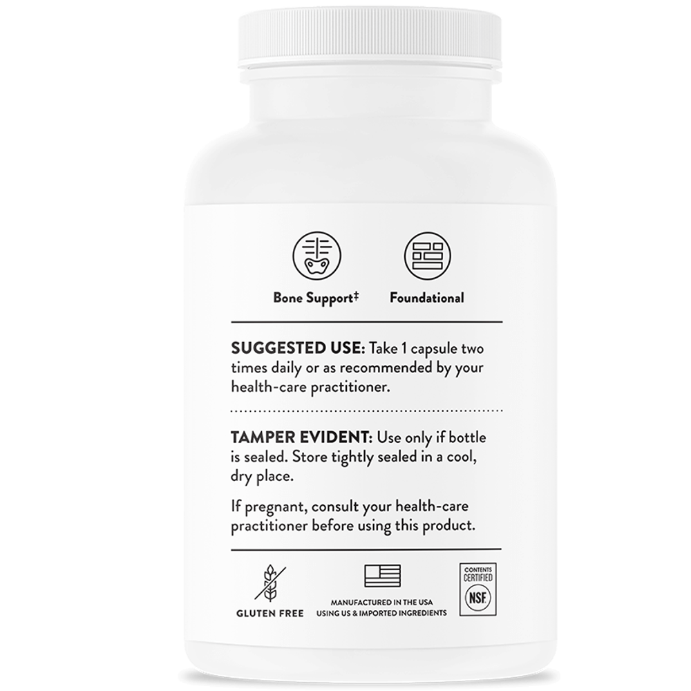 Thorne Calcium Chelated Calcium for Enhanced Absorption - 120 Capsules thumbnail 3