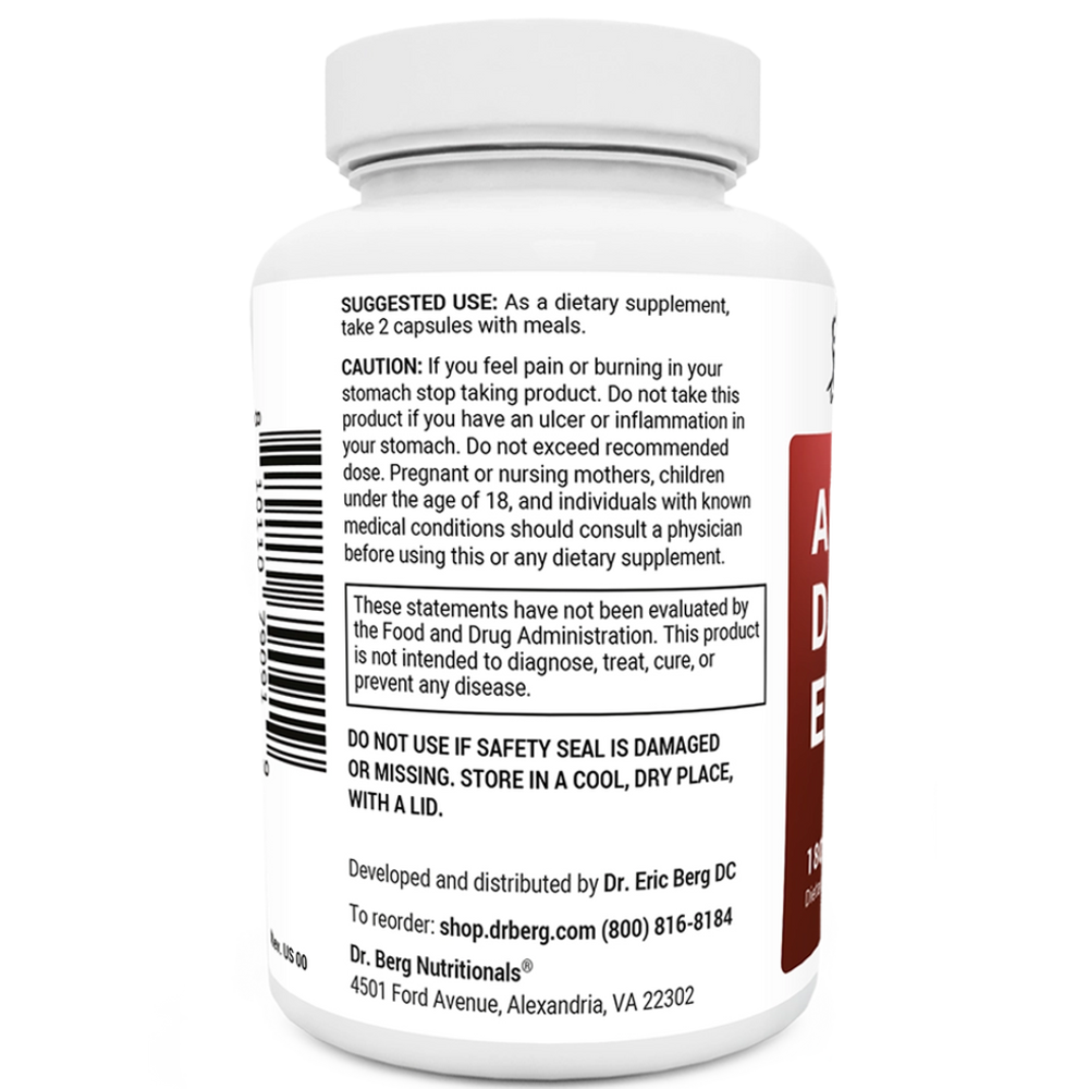 Dr Berg Advanced Digestive Enzymes with Apple Cider Vinegar – 180 Capsules thumbnail 4