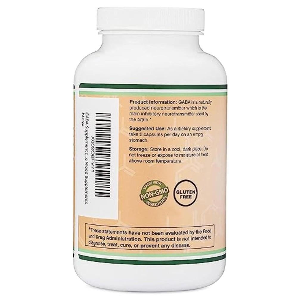 Double Wood GABA 1000 mg - Inhibitory Neurotransmitter thumbnail 2