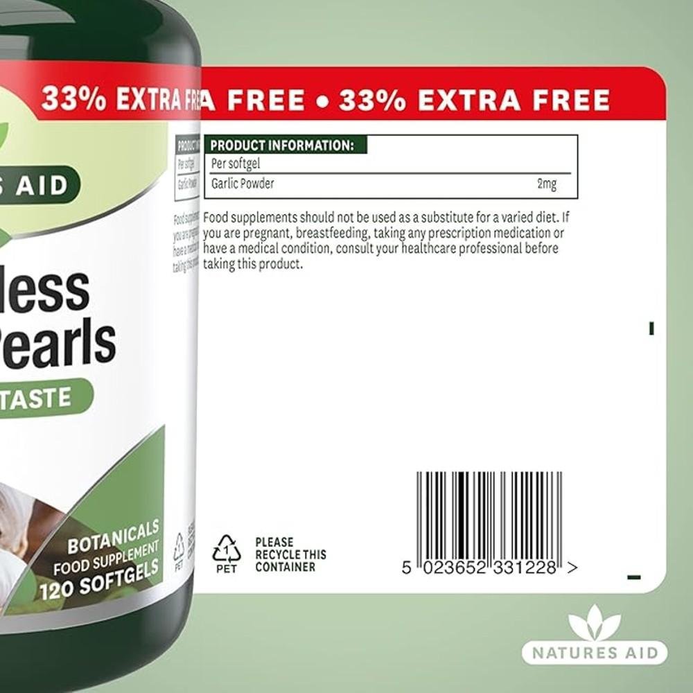 Natures Aid Odourless Garlic Pearls thumbnail 3