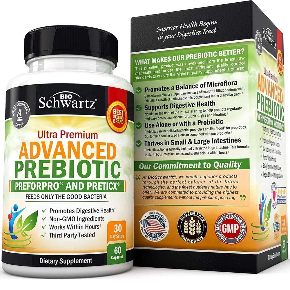Bio Schwartz Ultra Premium Advanced Prebiotic with Prefor Pro® & Pretic X thumbnail 2