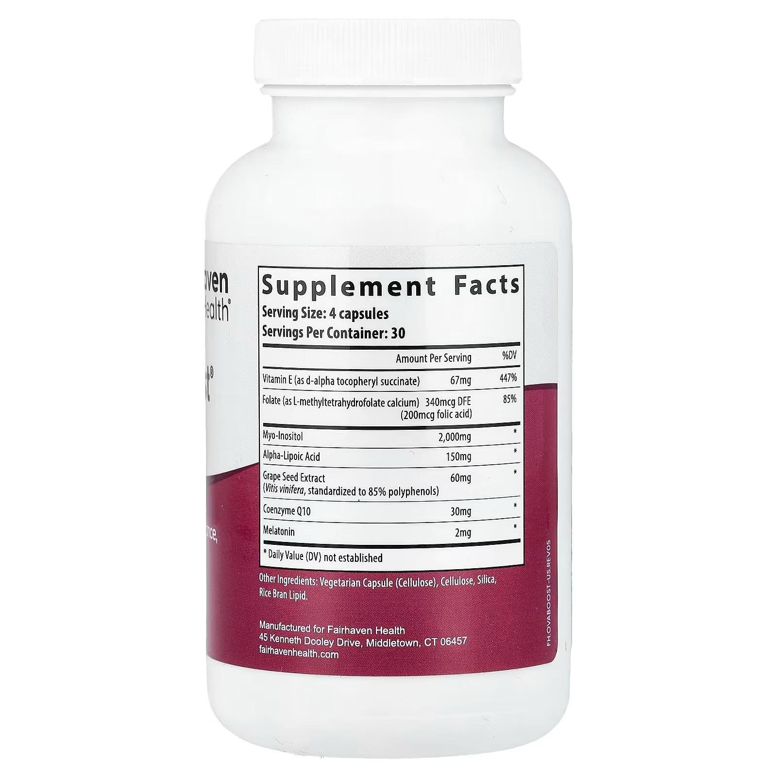Fairhaven Health OvaBoost 120 Capsules – Women’s Wellness Supplement thumbnail 3