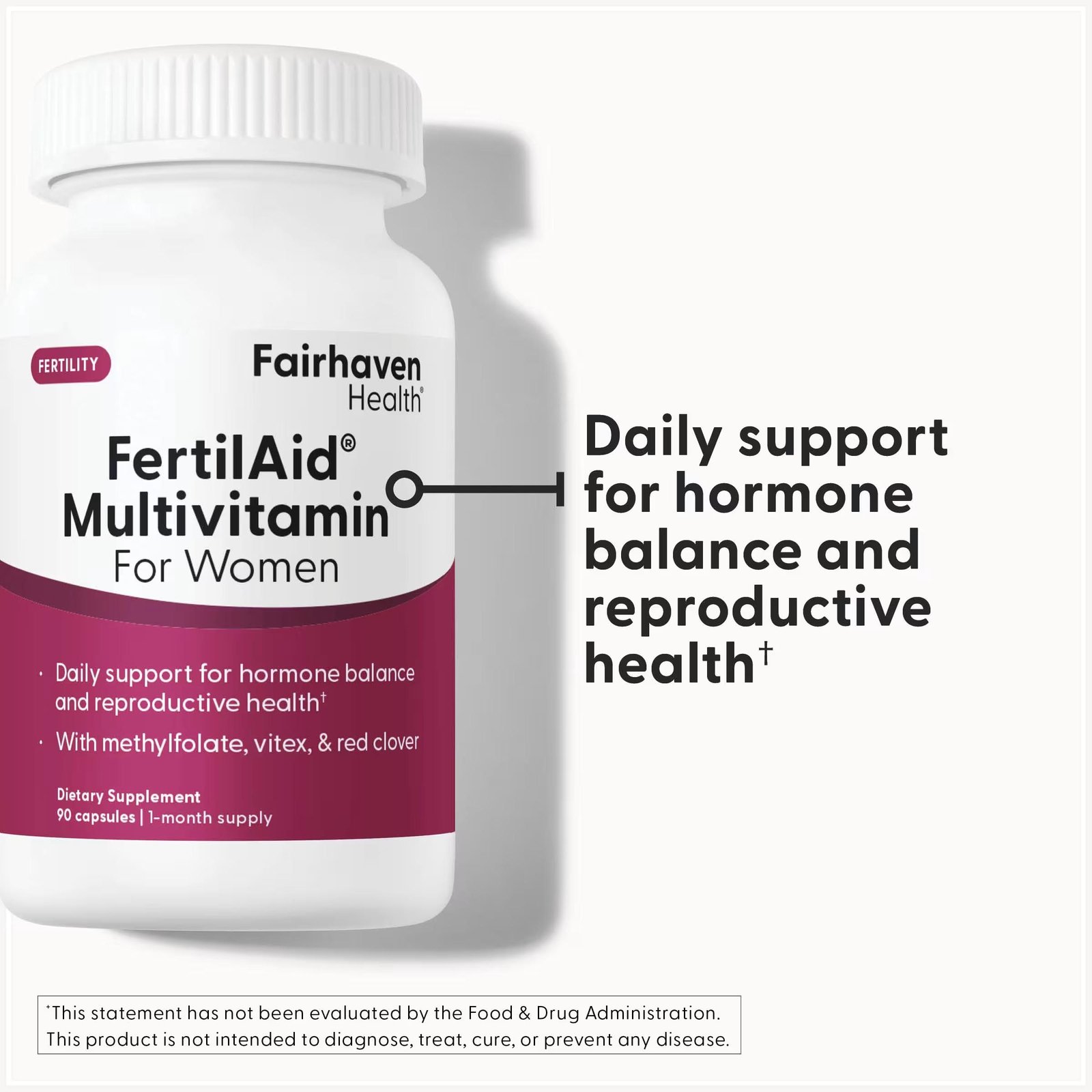 Fairhaven Health, FertilAid® Multivitamin For Women, 90 Capsules thumbnail 3