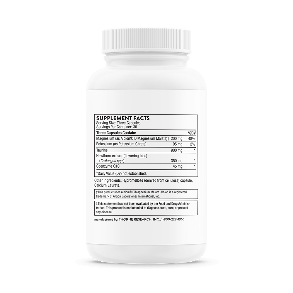 Thorne Heart Health Complex with Coq10 and Hawthorn - 90 Capsules thumbnail 2