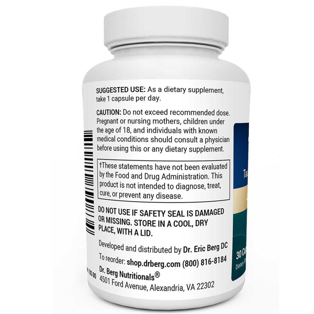 Dr Berg Tudca – 250 Mg of Tauroursodeoxycholic Acid | Liver Gut Support – 30 Capsules thumbnail 3