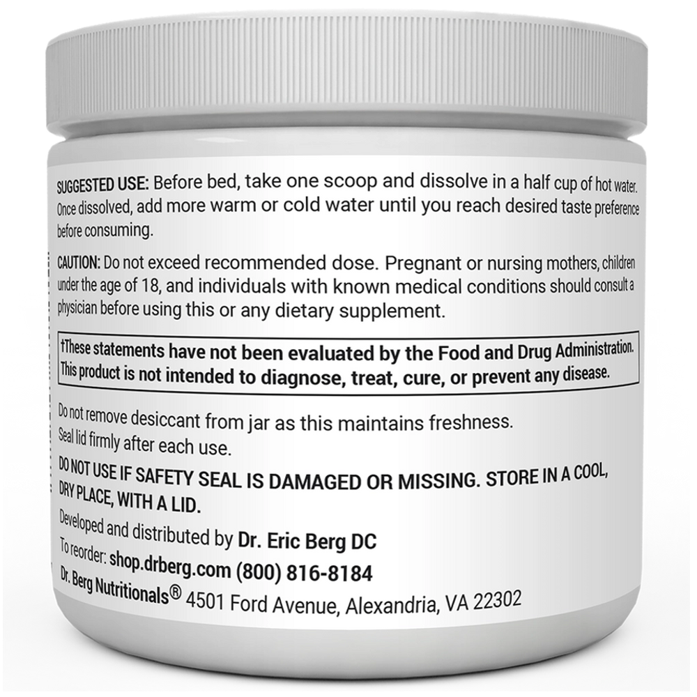 Dr Berg Magnesium Powder Drink Raspberry Lemon Flavor | Promotes Sleep – 50 Servings thumbnail 3