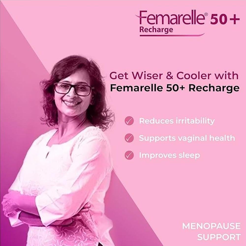 Femarelle 50+ Recharge - Hormonal Support for Menopause thumbnail 3