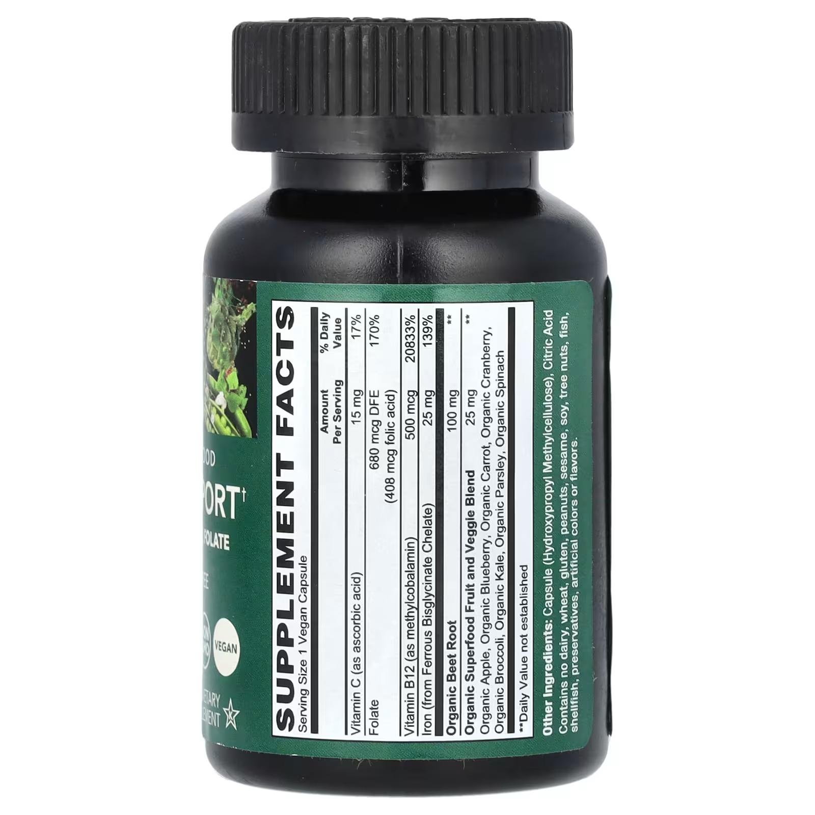 PlantFusion Plant-Based Blood Support – 60 Vegan Capsules thumbnail 2
