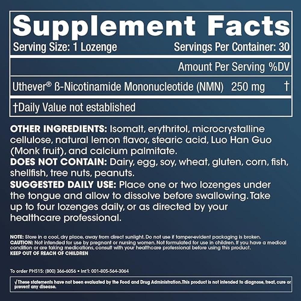 Prohealth Longevity Nmn Pro Lozenges - Nicotinamide Mononucleotide thumbnail 2