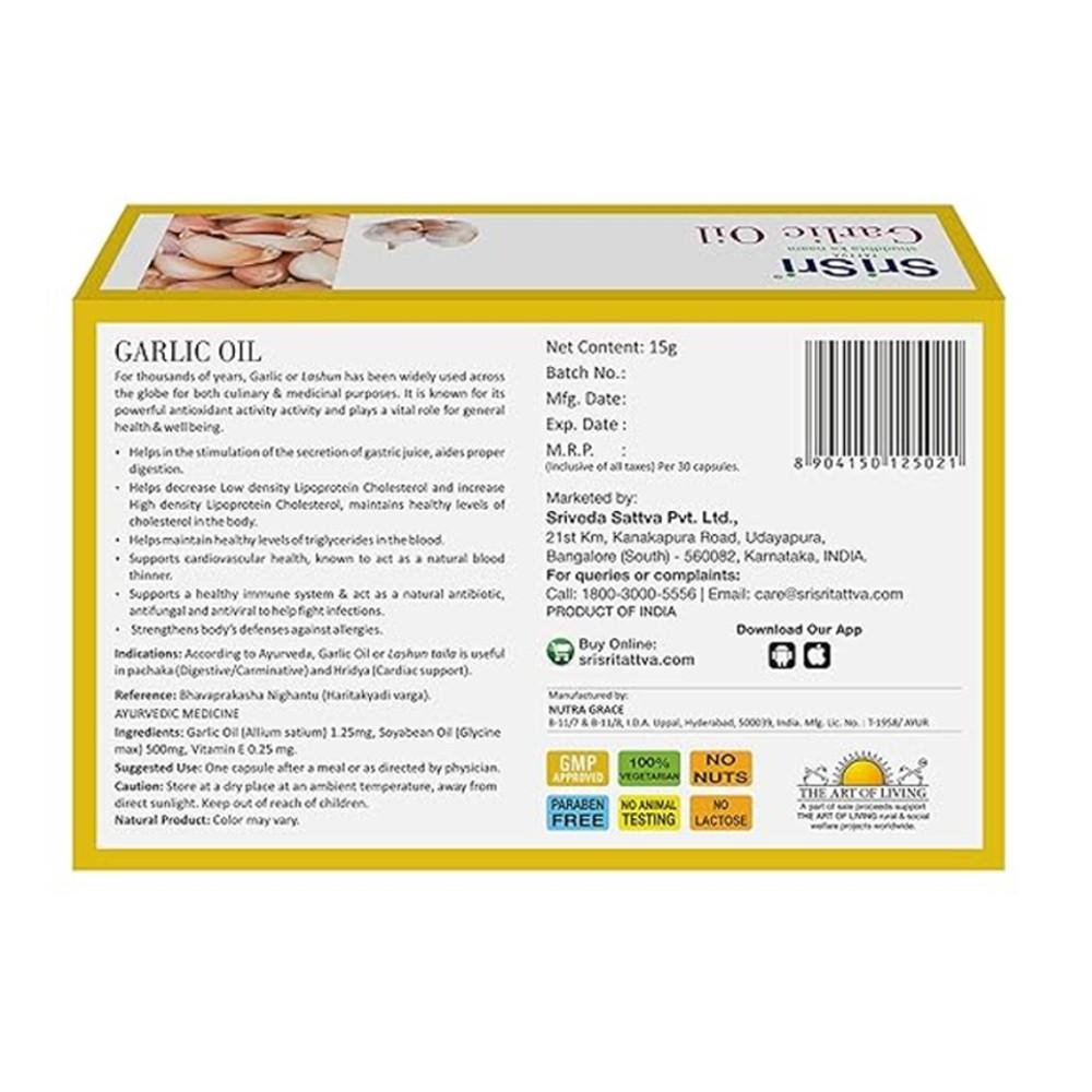 SriSri TATTVA Garlic Oil - Herbal Wellness thumbnail 2