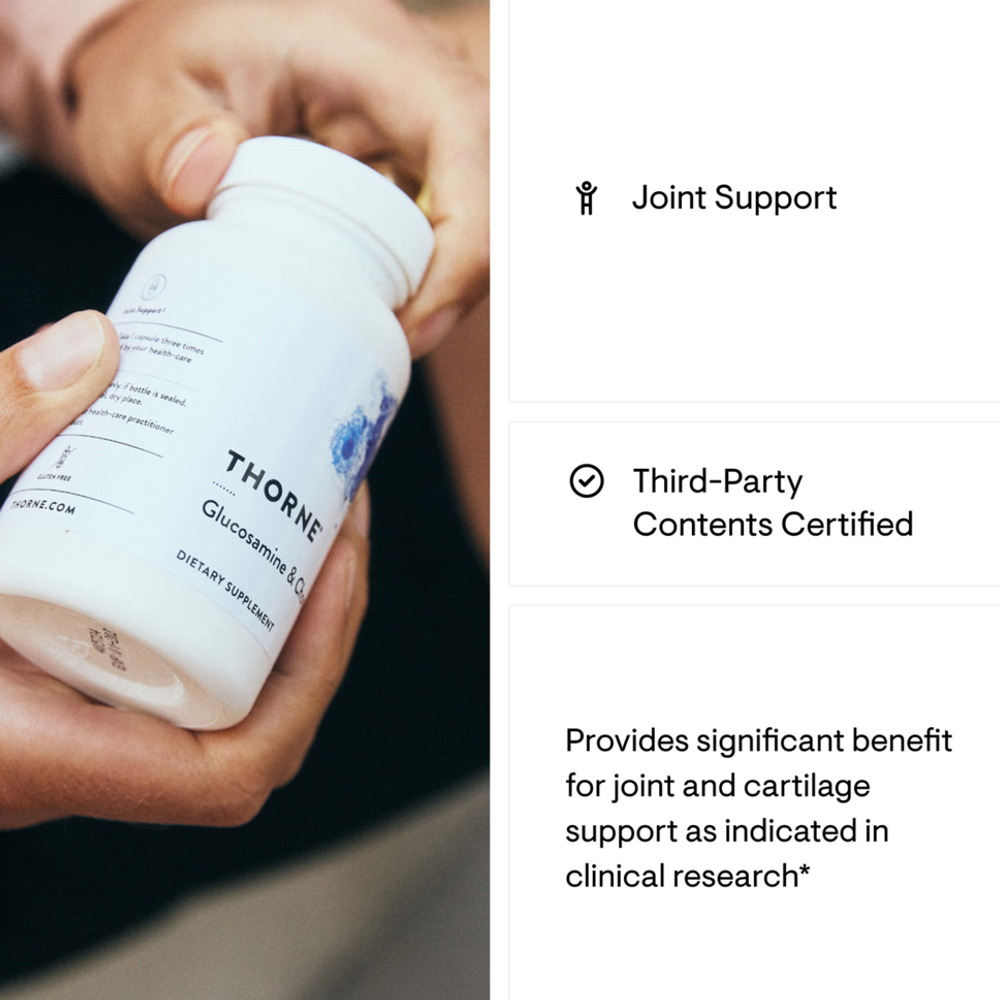 Thorne Glucosamine & Chondroitin - 90 Capsules thumbnail 2