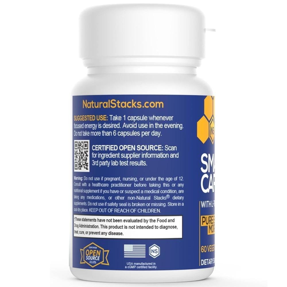 Natural Stacks Smart Caffeine with L-Theanine - Focus & Energy Boost thumbnail 2