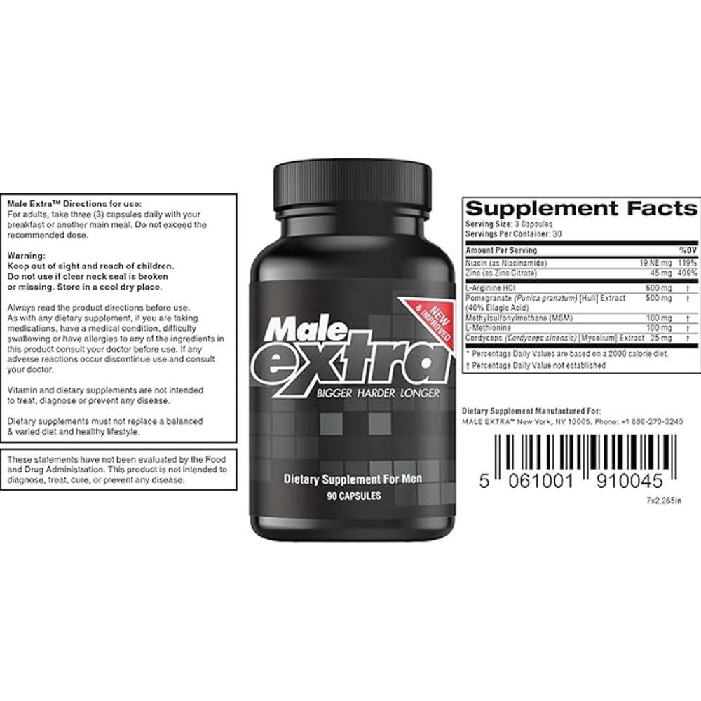 Male Extra Bigger Harder Longer - Performance Supplement for Men thumbnail 2