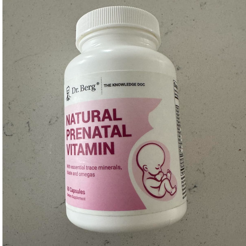 Dr Berg Natural Prenatal Vitamin with Folate and Omegas – 60 Capsules thumbnail 4