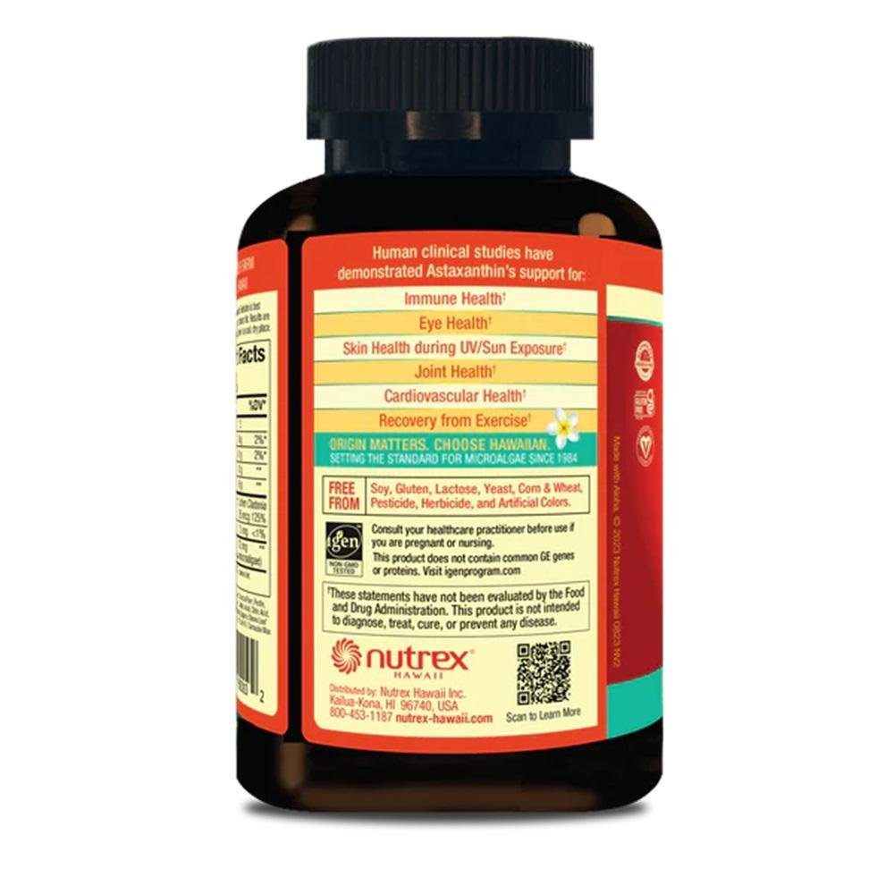 Nutrex Hawaii BioAstin Hawaiian Astaxanthin 12 Mg thumbnail 3