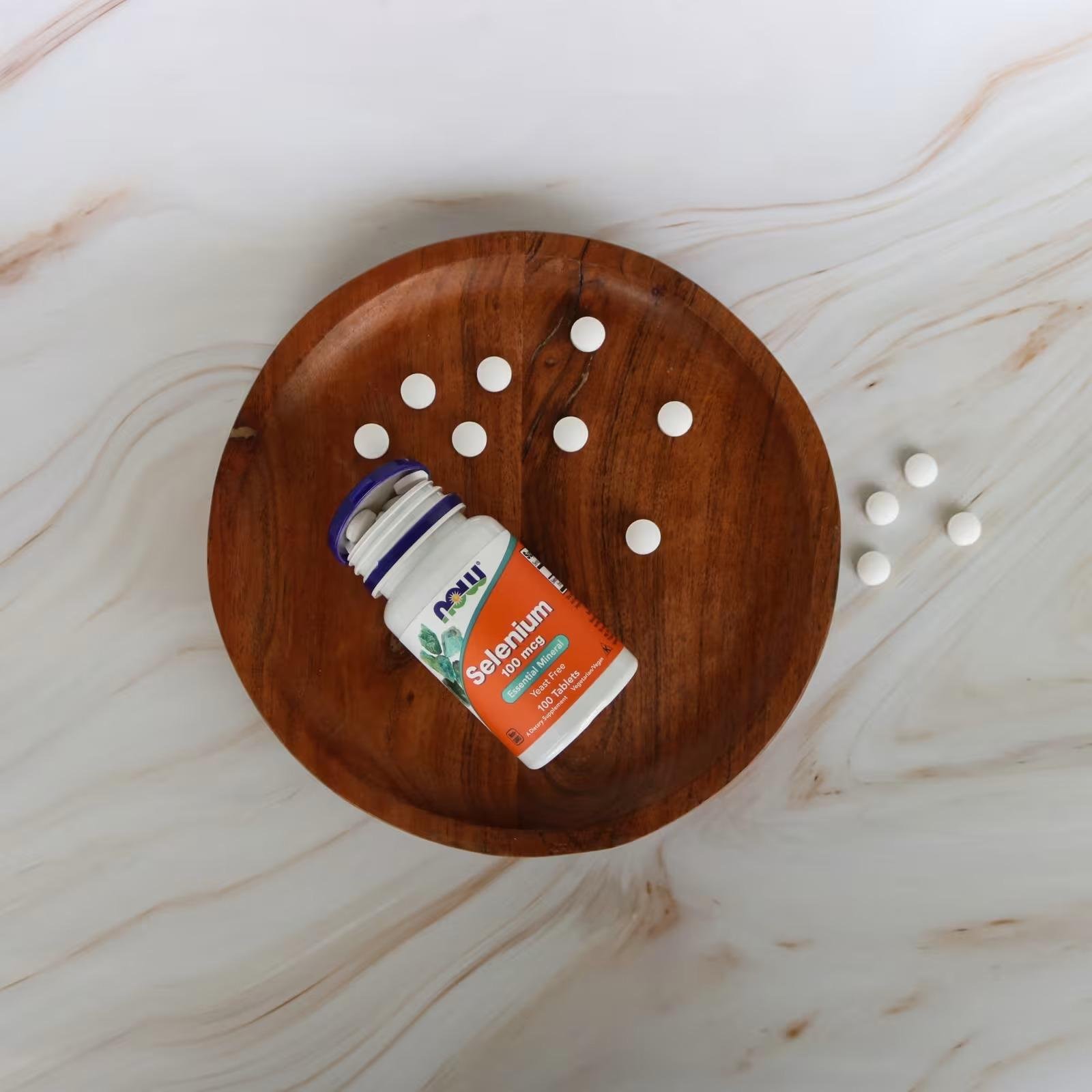 NOW Foods Selenium Essential Mineral Yeast-Free 100 mcg 100 Tablets thumbnail 3