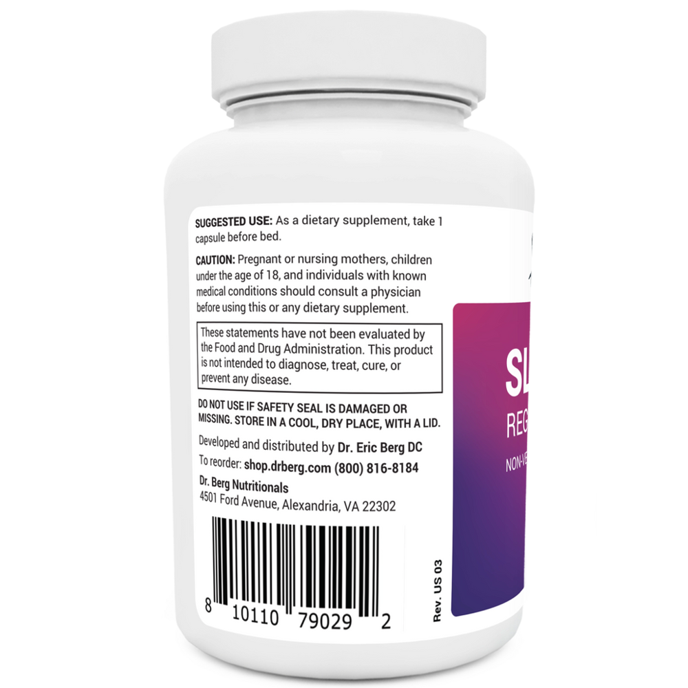 Dr Berg Sleep Aid Regular Formula | Promotes Sleep – 90 Capsules thumbnail 2