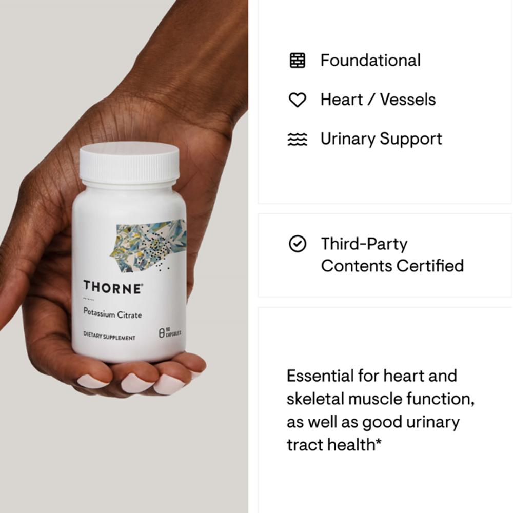 Thorne Potassium Citrate - 90 Capsules thumbnail 3