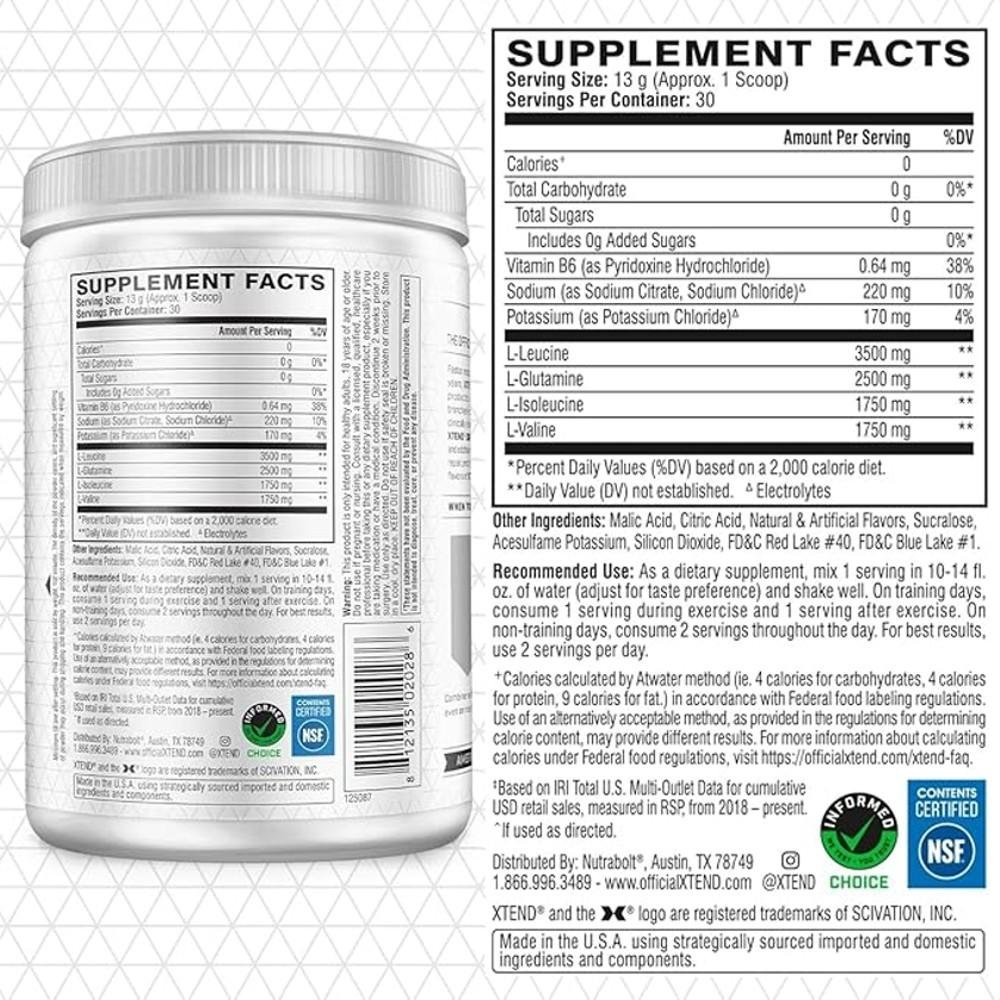 Xtend The Original 7G BCAA - Knock Fruit Punch thumbnail 2