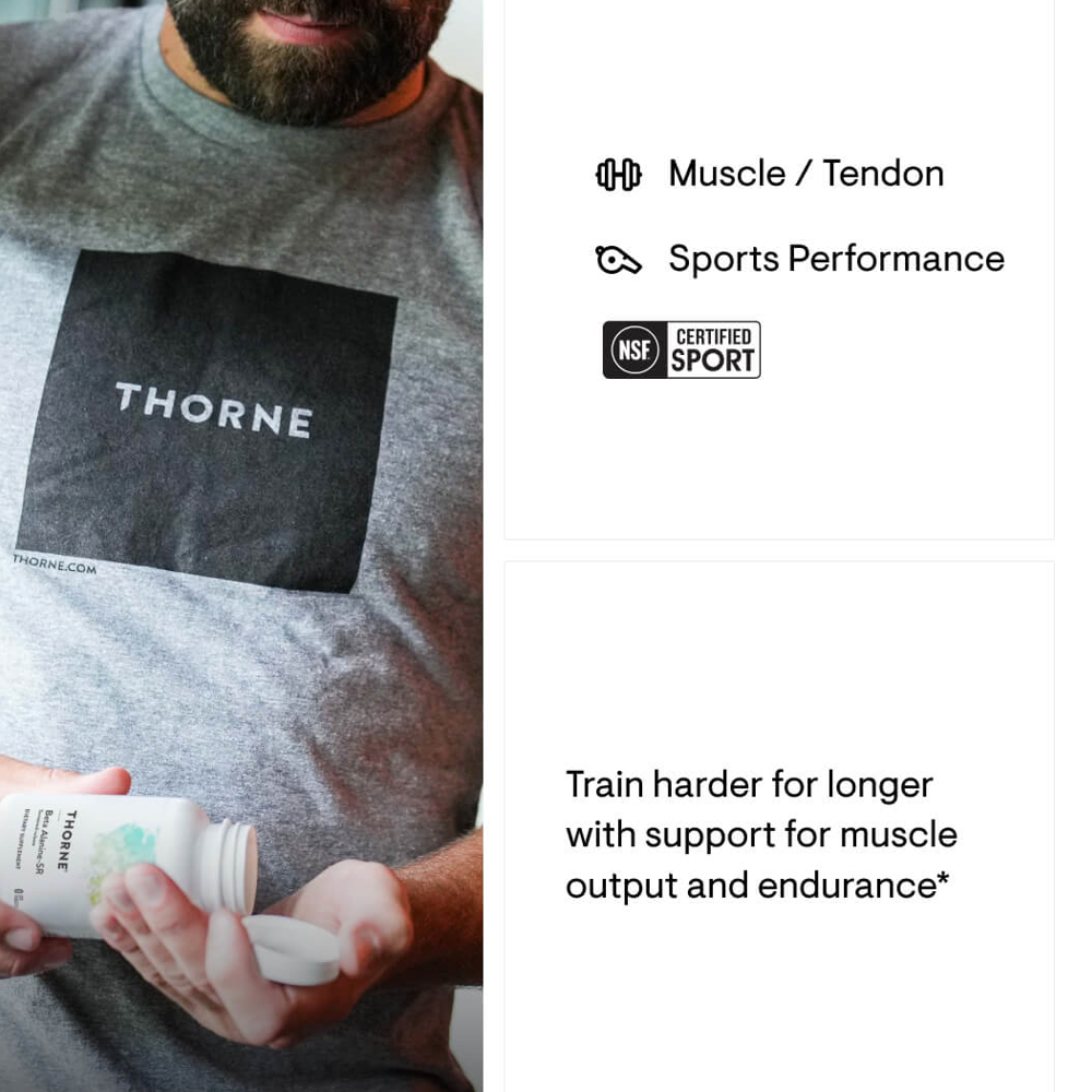 Thorne Beta Alanine-Sr 120 Tablets thumbnail 3