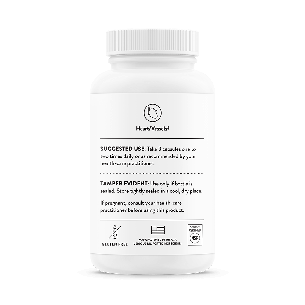 Thorne Heart Health Complex with Coq10 and Hawthorn - 90 Capsules thumbnail 3