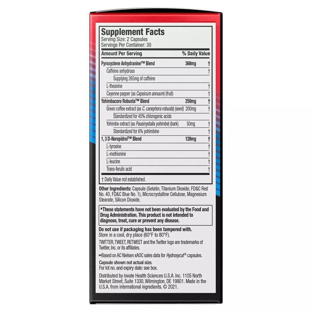 Hydroxycut Weight Loss Hardcore - Thermogenic & Extreme Energy Support thumbnail 2