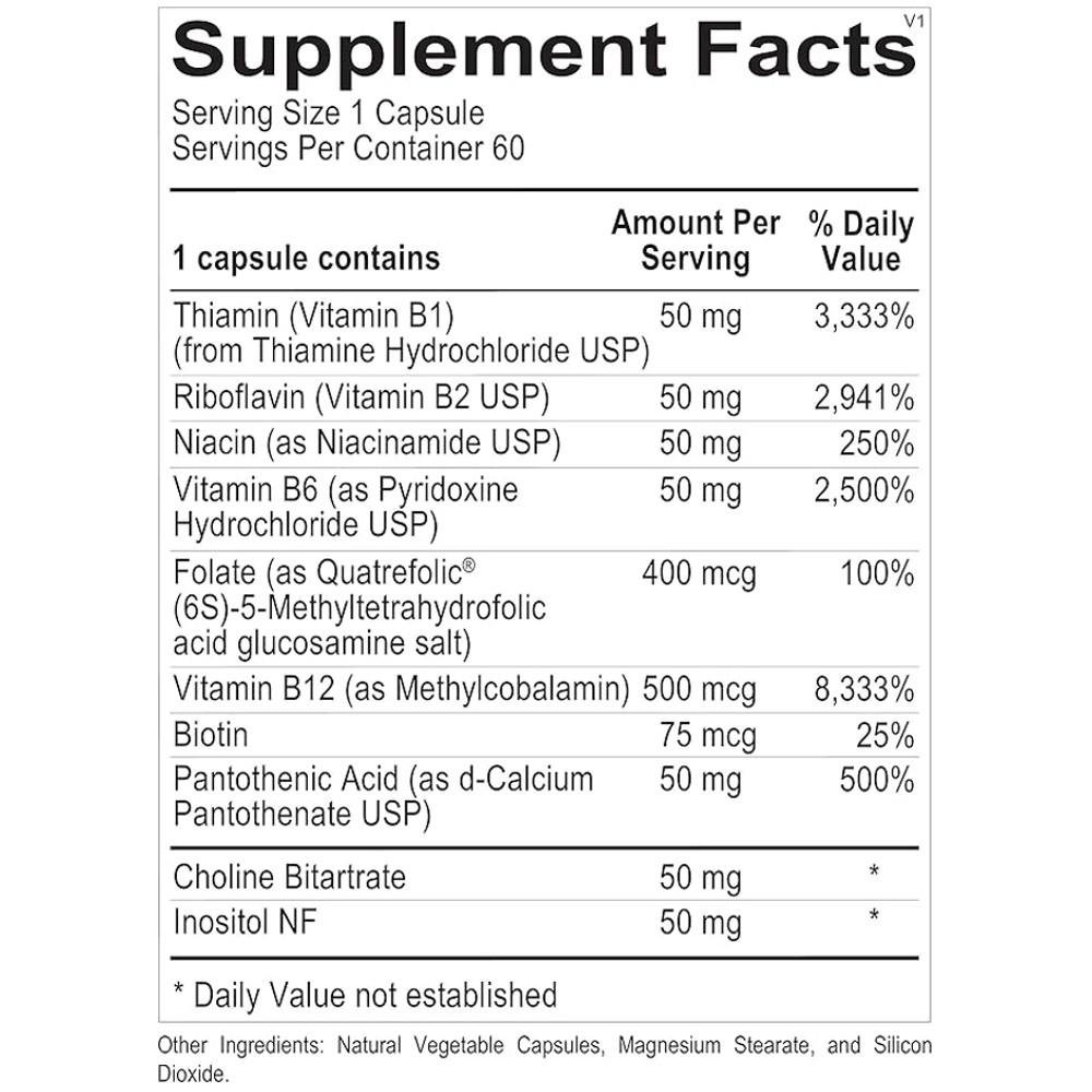 Ortho Molecular Methyl B Complex – B Vitamin Support thumbnail 2