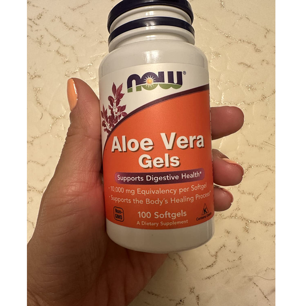 Now Foods Aloe Vera 10,000 Mg - 100 Softgels thumbnail 3